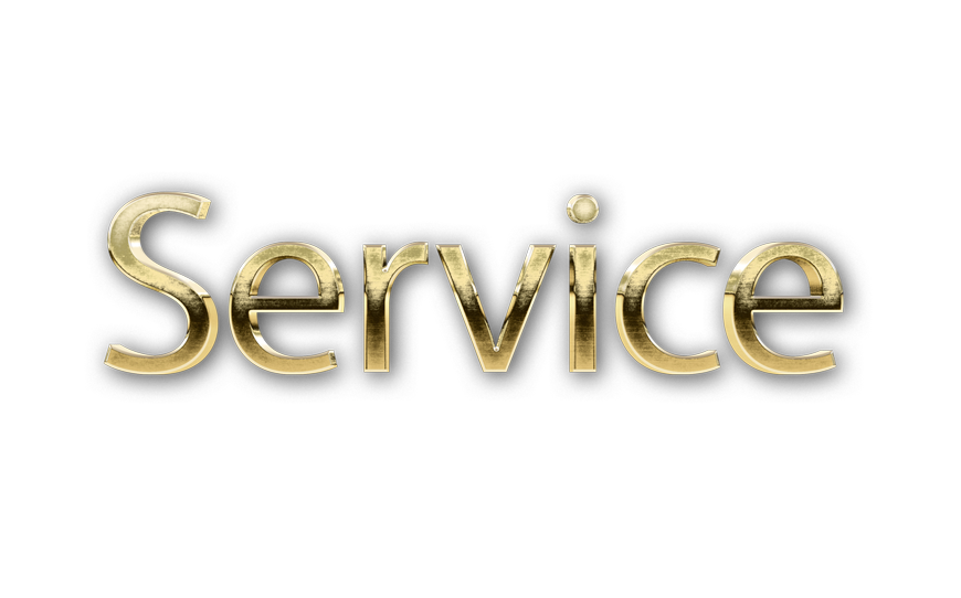 3D WORD SERVICE gold text effects art typography PNG images free